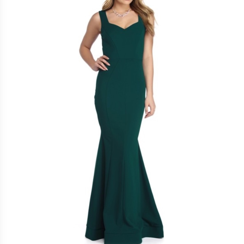 Teal Mermaid Dress